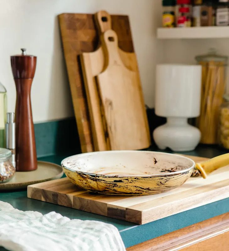 How to Remove Burnt-On Food from a Ceramic Pan