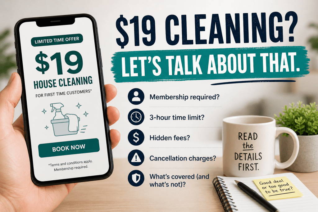$19 home cleaning from Homeaglow offer explained